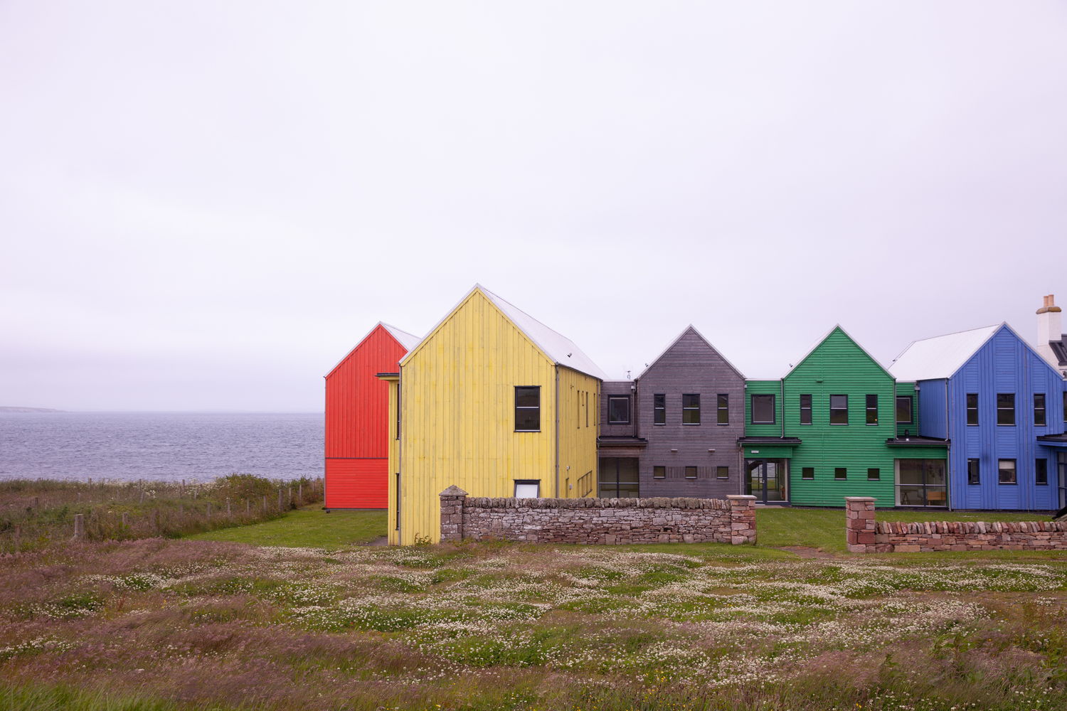 Painted houses, coastal, before